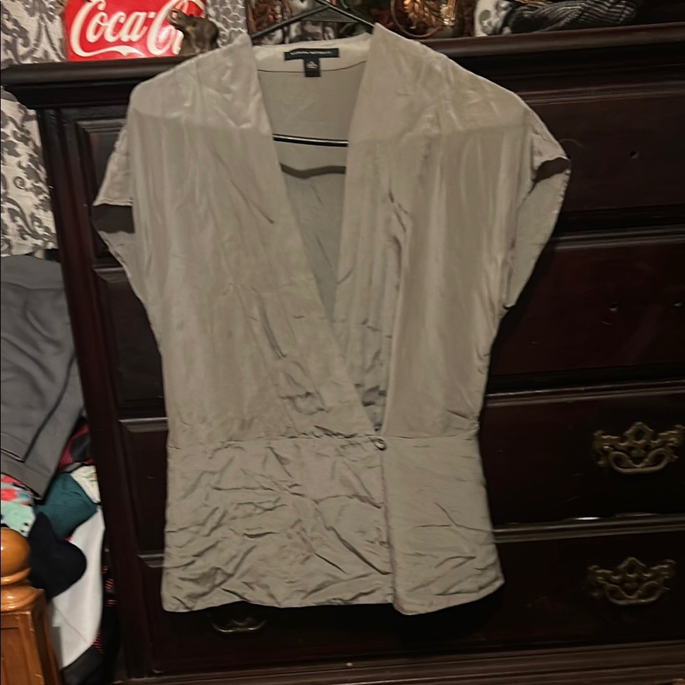 Banana Republic Gray Blouse